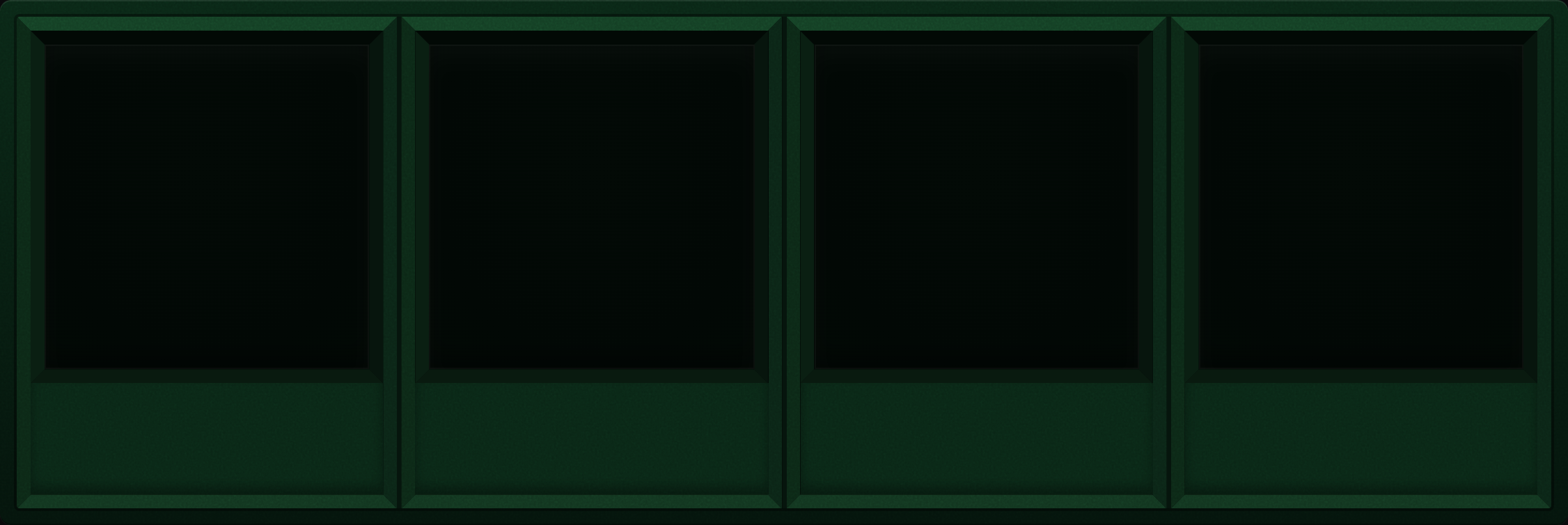 Deep Forest Display Case (1x4)
